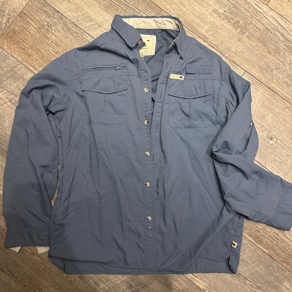 Men's Lightweight Blue Shirt Jacket